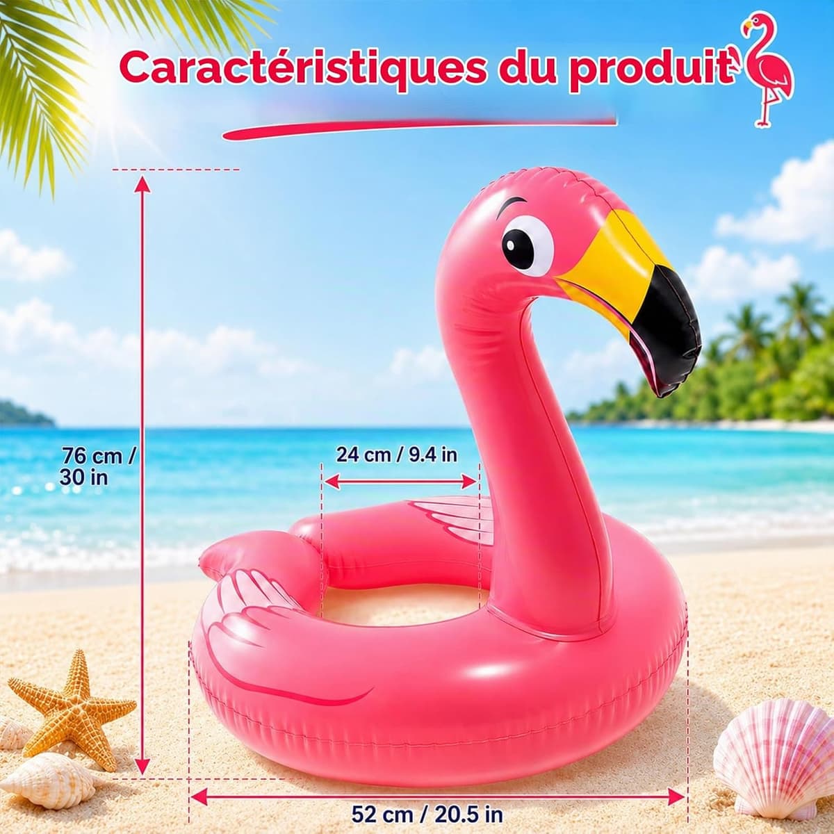 Bouée Flamant Rose