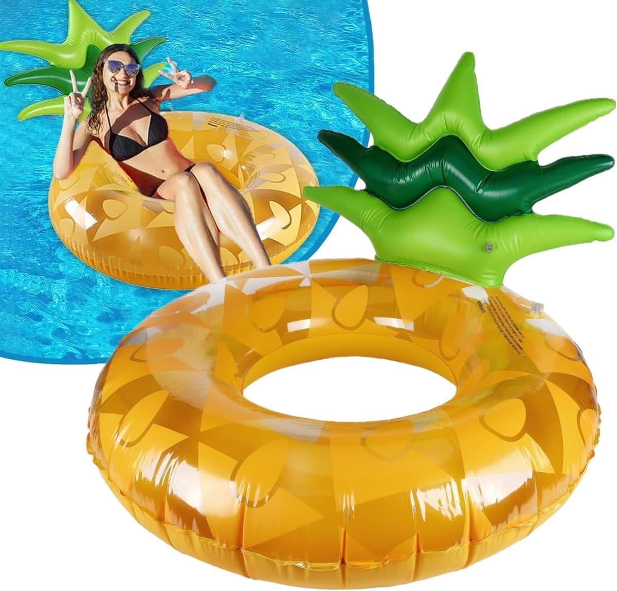 LATERN Ananas Flotteur Gonflable de Piscine